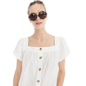 J. Crew Point Sur Square Neck Top